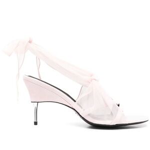 Peter Do women's handkerchief heeled sandals in blush pink Sz 6